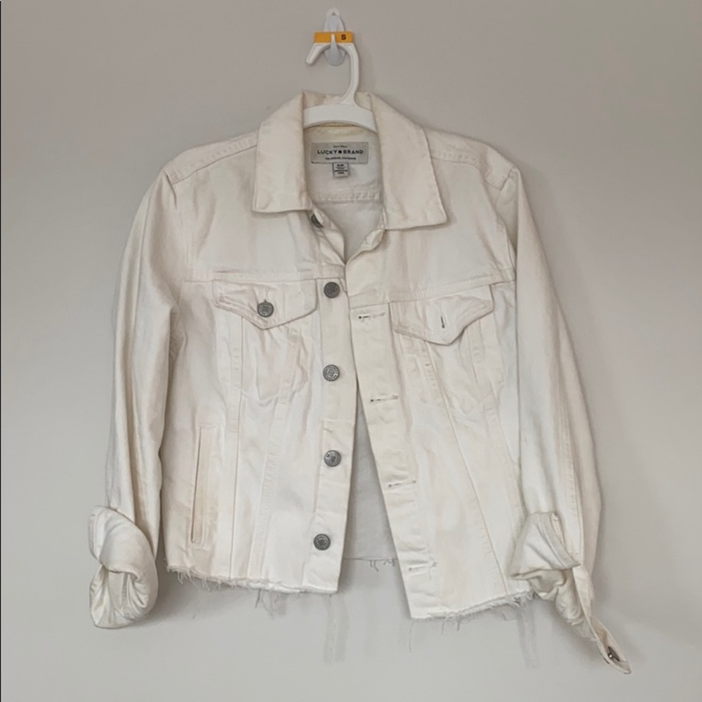 Lucky cropped denim jacket